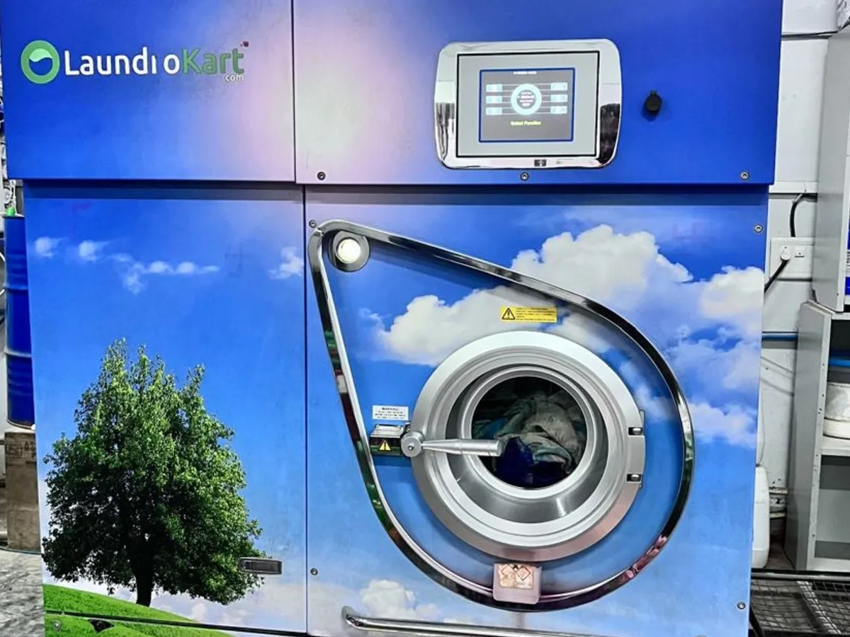 The Firbimatic dry cleaning machine at LaundroKart