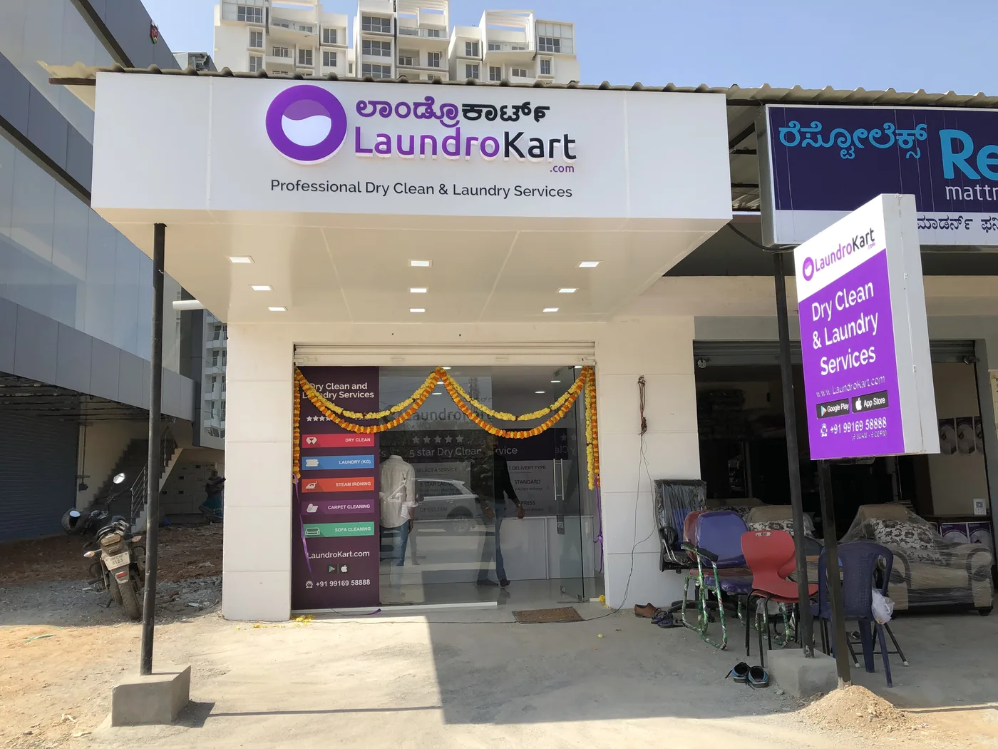 A LaundroKart store in Bengaluru