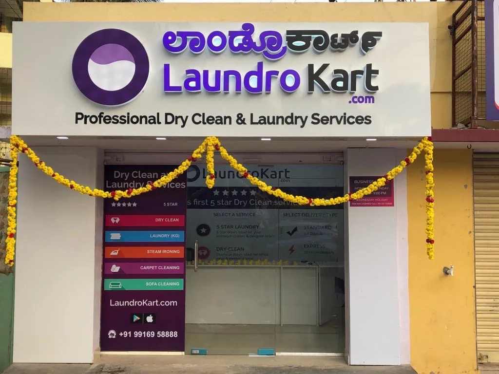 A LaundroKart store in Bengaluru