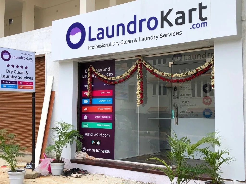A LaundroKart store in Bengaluru