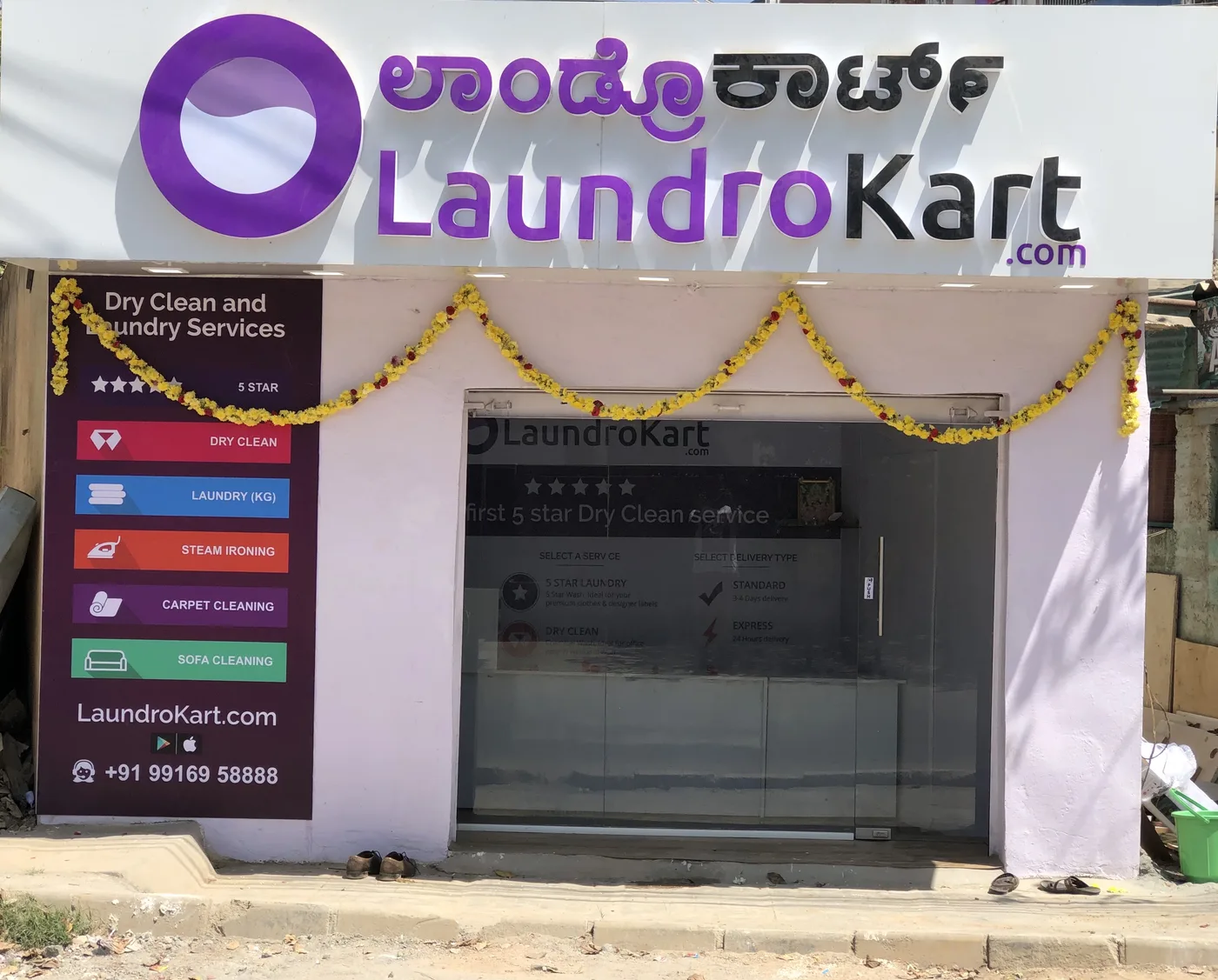 A LaundroKart store in Bengaluru