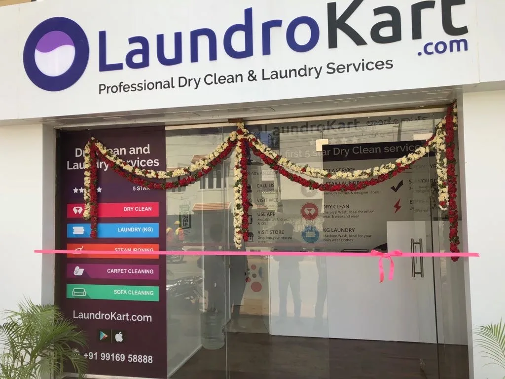 A LaundroKart store in Bengaluru